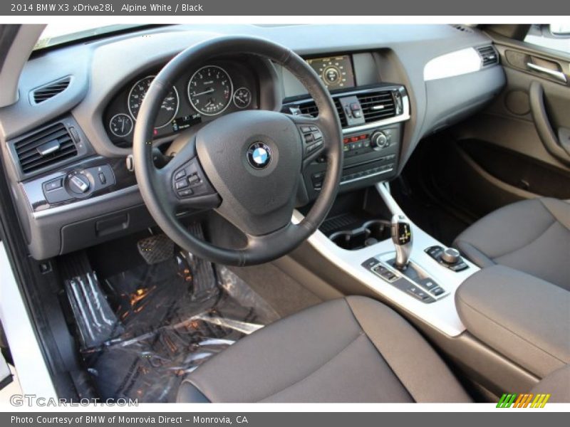 Alpine White / Black 2014 BMW X3 xDrive28i
