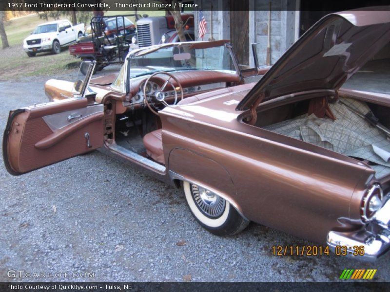 Thunderbird Bronze / Bronze 1957 Ford Thunderbird Convertible