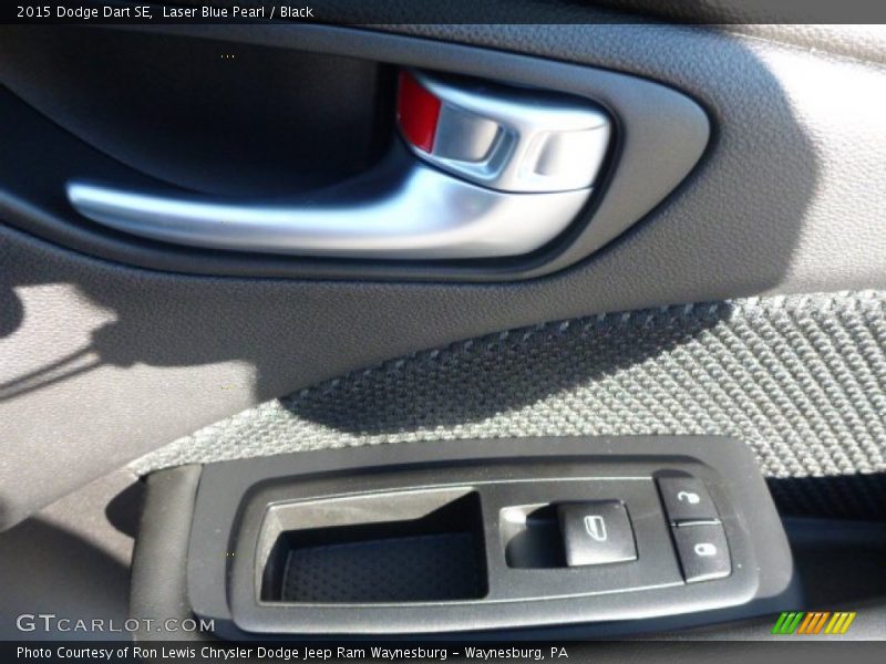 Laser Blue Pearl / Black 2015 Dodge Dart SE