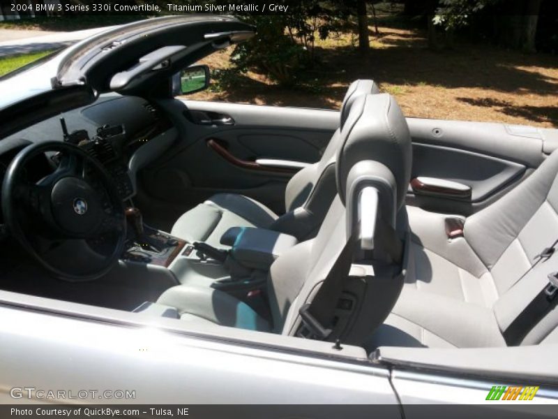 Titanium Silver Metallic / Grey 2004 BMW 3 Series 330i Convertible