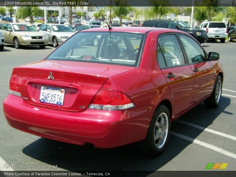 Rio Red Pearl / Gray 2006 Mitsubishi Lancer ES