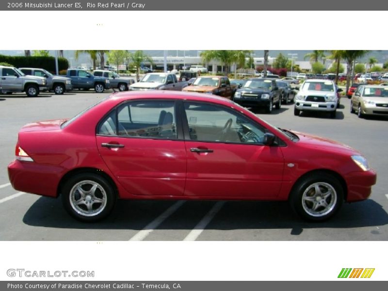 Rio Red Pearl / Gray 2006 Mitsubishi Lancer ES