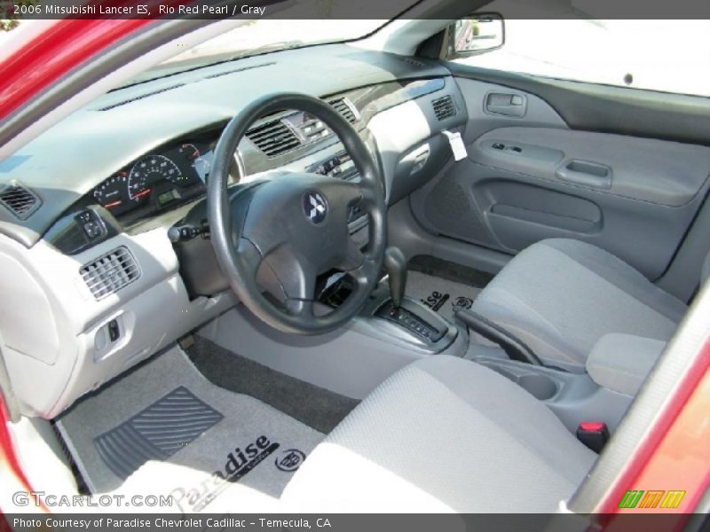 Rio Red Pearl / Gray 2006 Mitsubishi Lancer ES
