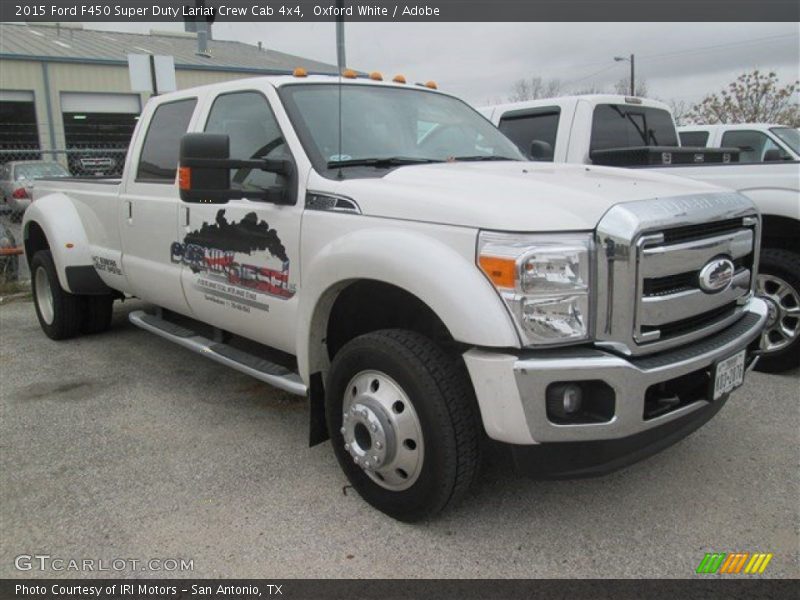 Oxford White / Adobe 2015 Ford F450 Super Duty Lariat Crew Cab 4x4