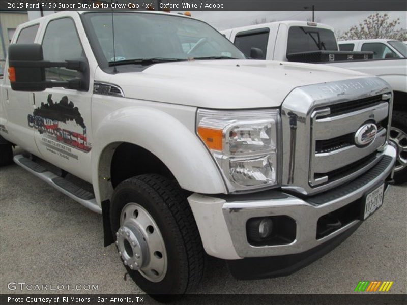 Oxford White / Adobe 2015 Ford F450 Super Duty Lariat Crew Cab 4x4