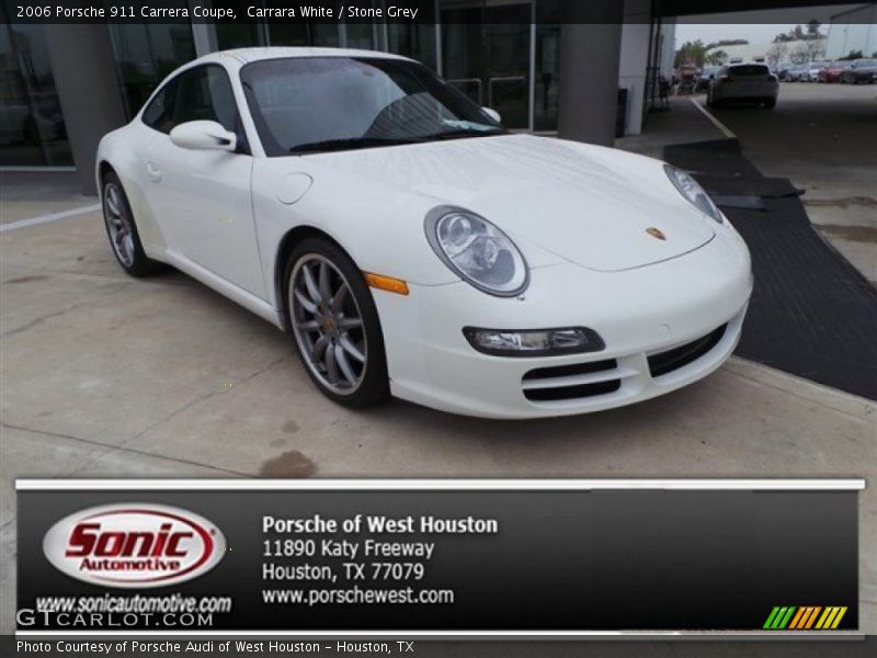 Carrara White / Stone Grey 2006 Porsche 911 Carrera Coupe