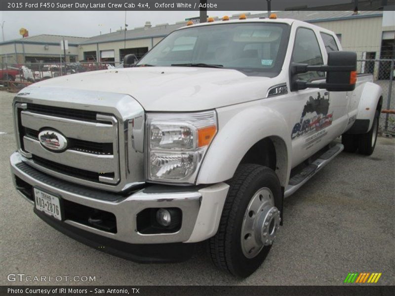 Oxford White / Adobe 2015 Ford F450 Super Duty Lariat Crew Cab 4x4