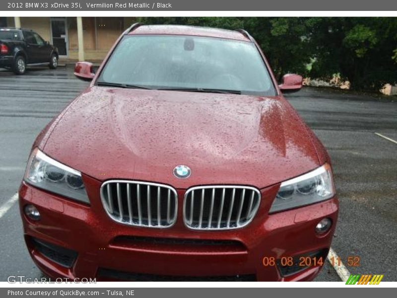 Vermilion Red Metallic / Black 2012 BMW X3 xDrive 35i