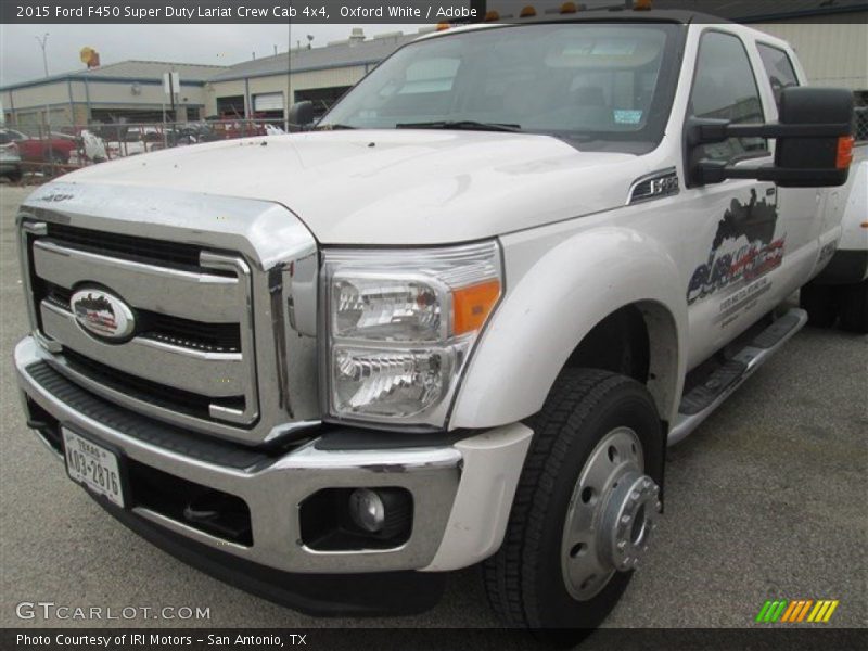 Oxford White / Adobe 2015 Ford F450 Super Duty Lariat Crew Cab 4x4