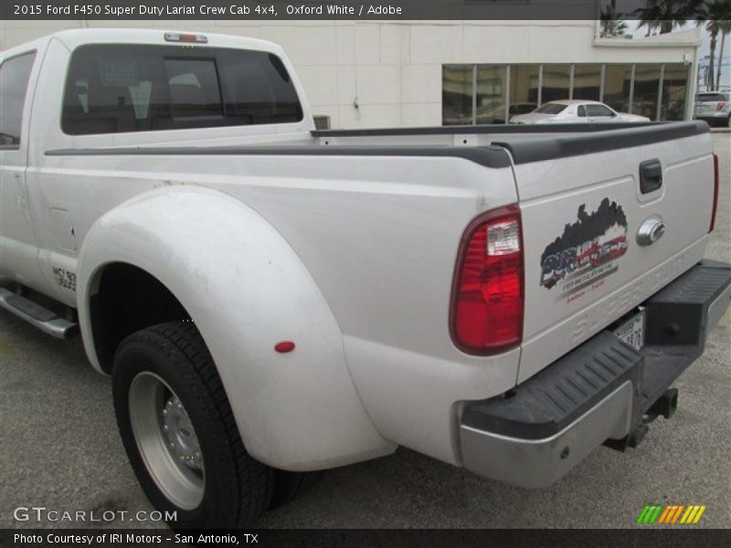 Oxford White / Adobe 2015 Ford F450 Super Duty Lariat Crew Cab 4x4