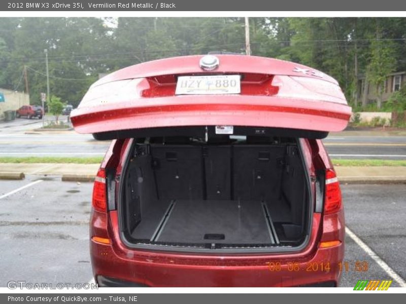 Vermilion Red Metallic / Black 2012 BMW X3 xDrive 35i
