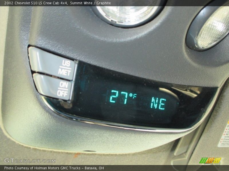 Summit White / Graphite 2002 Chevrolet S10 LS Crew Cab 4x4