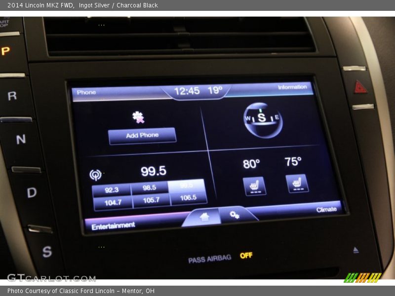 Ingot Silver / Charcoal Black 2014 Lincoln MKZ FWD