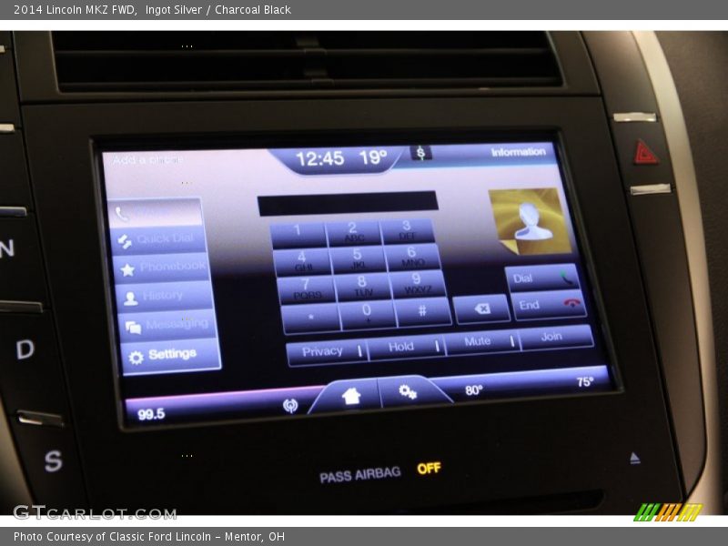 Ingot Silver / Charcoal Black 2014 Lincoln MKZ FWD