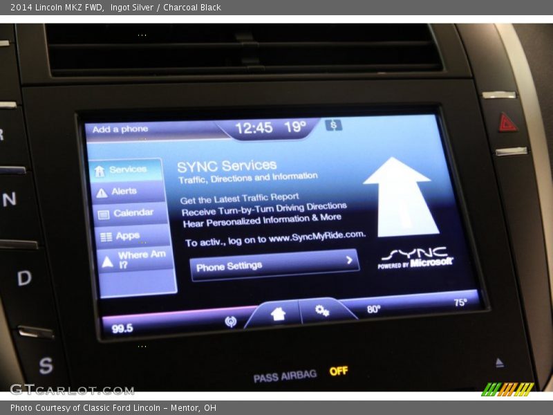 Ingot Silver / Charcoal Black 2014 Lincoln MKZ FWD