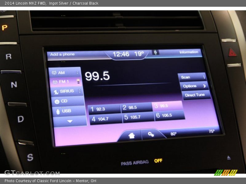 Ingot Silver / Charcoal Black 2014 Lincoln MKZ FWD