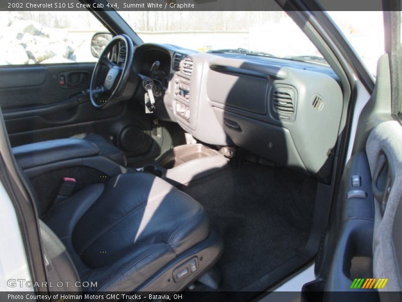 Summit White / Graphite 2002 Chevrolet S10 LS Crew Cab 4x4