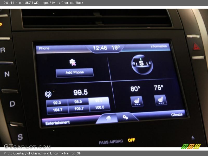 Ingot Silver / Charcoal Black 2014 Lincoln MKZ FWD