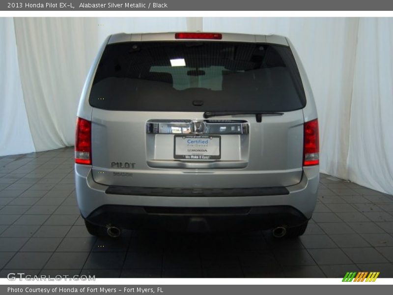 Alabaster Silver Metallic / Black 2013 Honda Pilot EX-L
