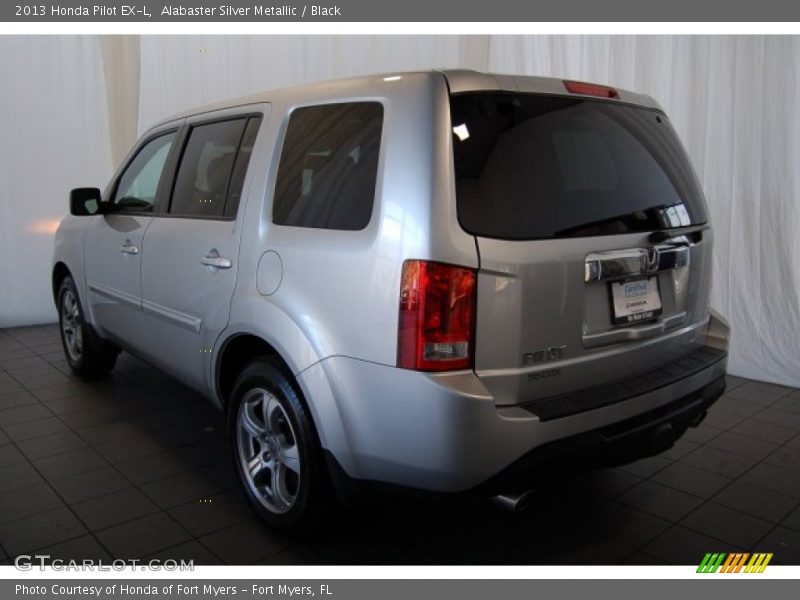 Alabaster Silver Metallic / Black 2013 Honda Pilot EX-L