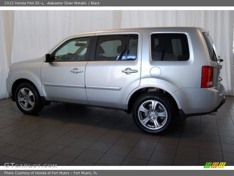 Alabaster Silver Metallic / Black 2013 Honda Pilot EX-L