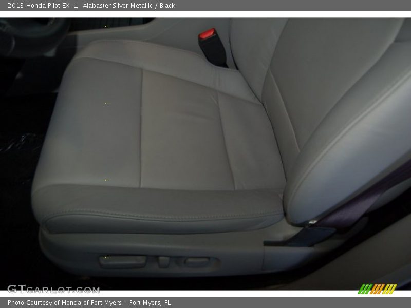 Alabaster Silver Metallic / Black 2013 Honda Pilot EX-L