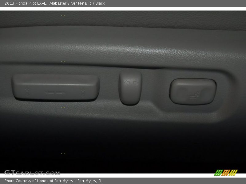 Alabaster Silver Metallic / Black 2013 Honda Pilot EX-L