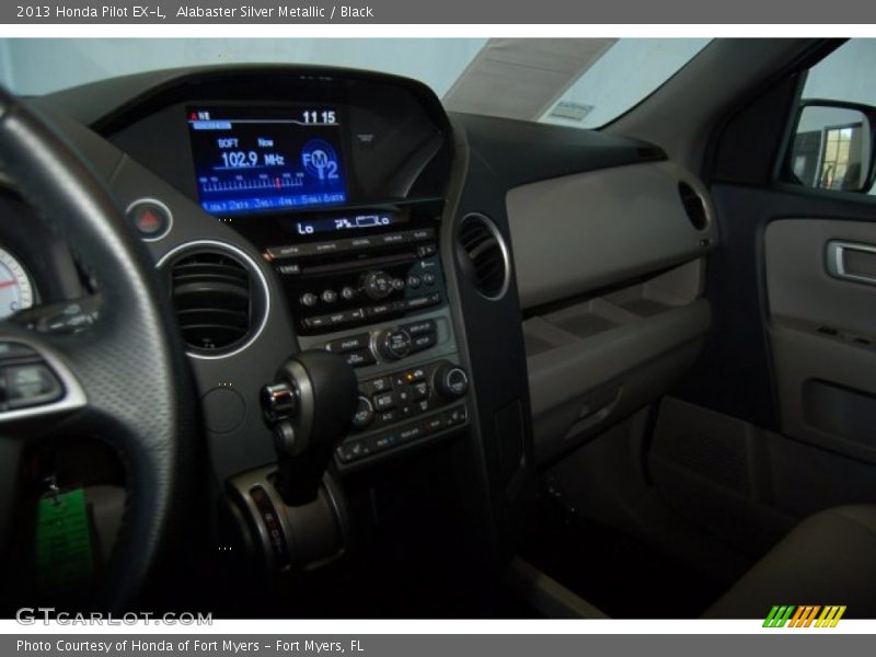 Alabaster Silver Metallic / Black 2013 Honda Pilot EX-L