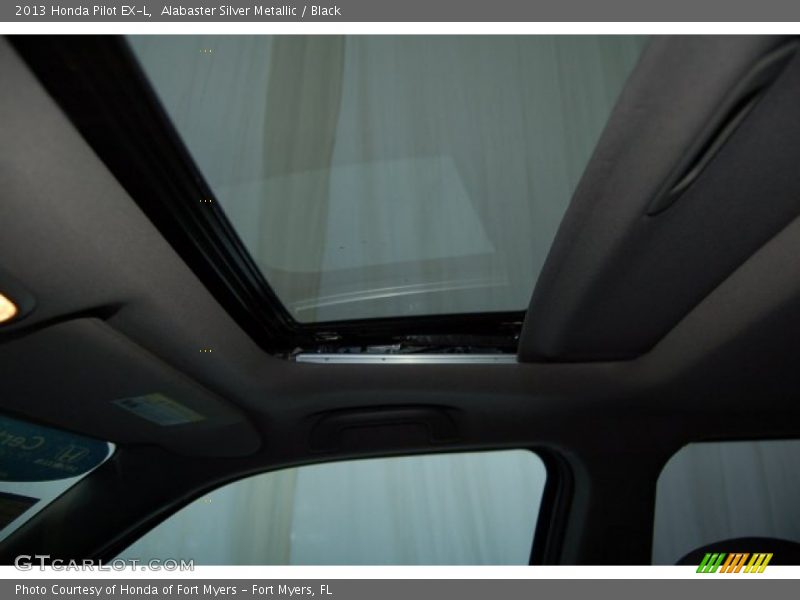 Alabaster Silver Metallic / Black 2013 Honda Pilot EX-L