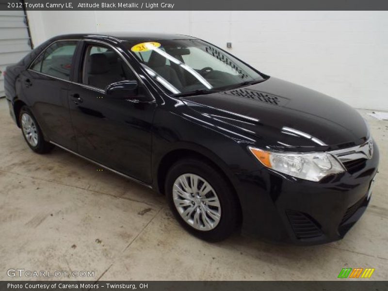 Attitude Black Metallic / Light Gray 2012 Toyota Camry LE