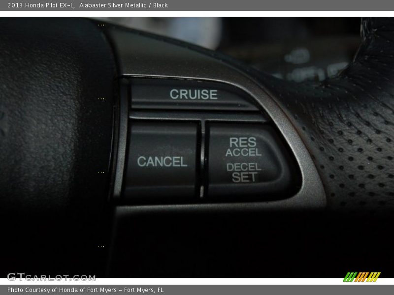 Alabaster Silver Metallic / Black 2013 Honda Pilot EX-L