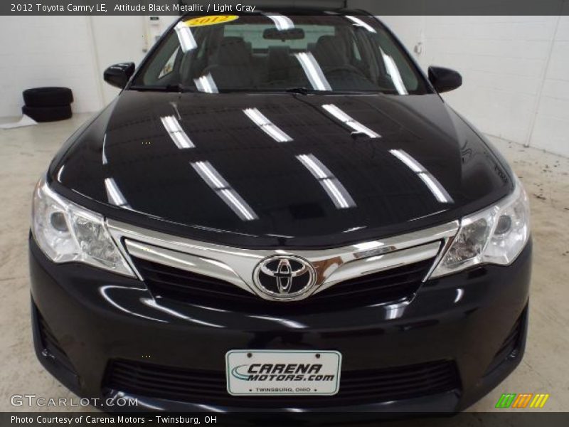 Attitude Black Metallic / Light Gray 2012 Toyota Camry LE