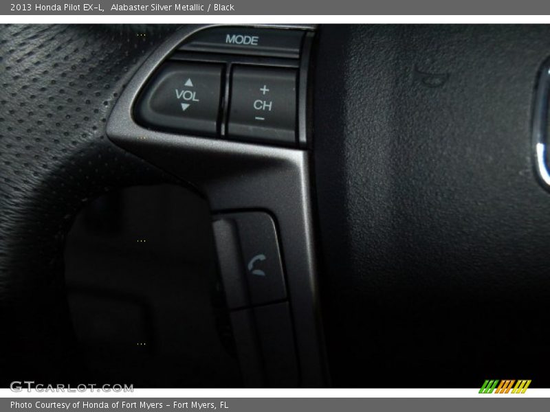 Alabaster Silver Metallic / Black 2013 Honda Pilot EX-L