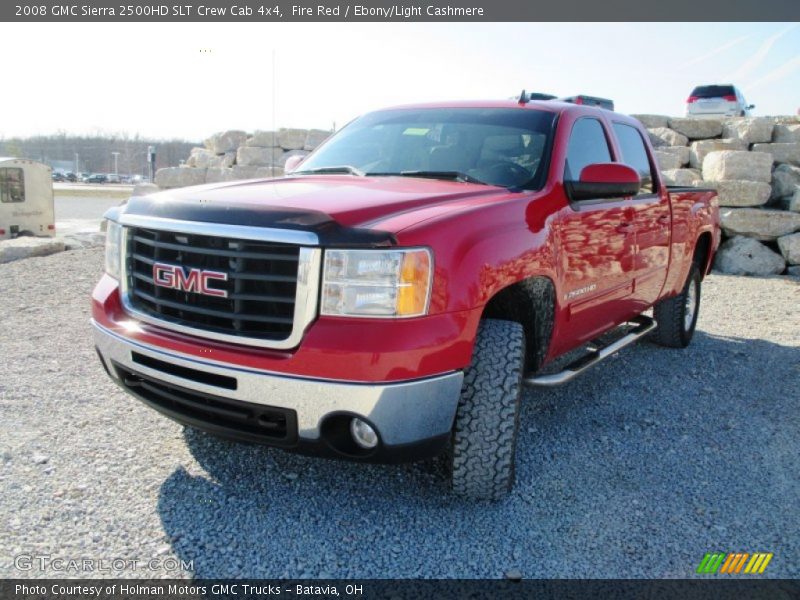 Fire Red / Ebony/Light Cashmere 2008 GMC Sierra 2500HD SLT Crew Cab 4x4