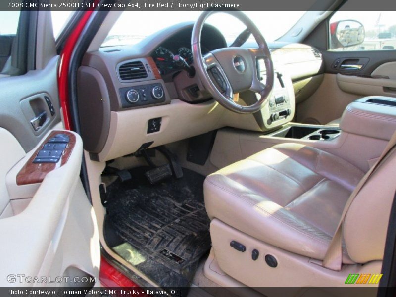 Fire Red / Ebony/Light Cashmere 2008 GMC Sierra 2500HD SLT Crew Cab 4x4
