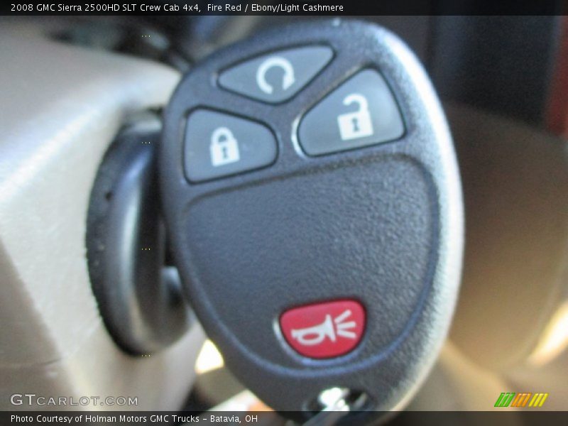 Fire Red / Ebony/Light Cashmere 2008 GMC Sierra 2500HD SLT Crew Cab 4x4