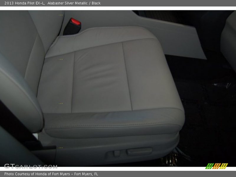 Alabaster Silver Metallic / Black 2013 Honda Pilot EX-L