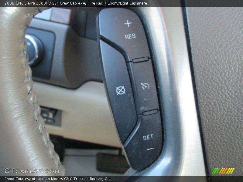 Fire Red / Ebony/Light Cashmere 2008 GMC Sierra 2500HD SLT Crew Cab 4x4