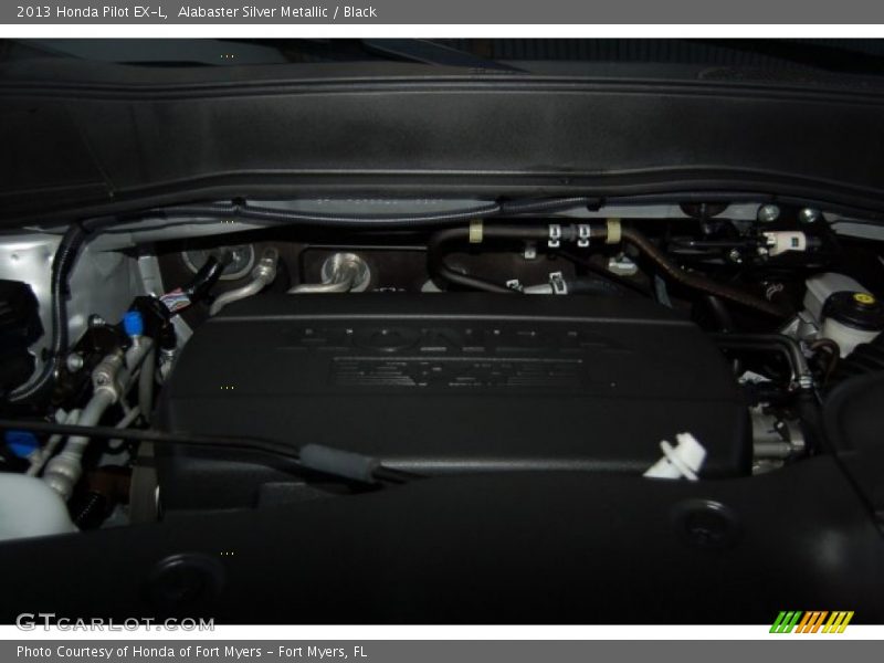 Alabaster Silver Metallic / Black 2013 Honda Pilot EX-L