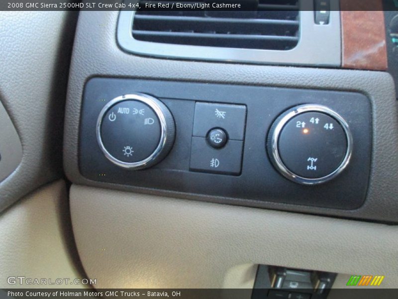 Fire Red / Ebony/Light Cashmere 2008 GMC Sierra 2500HD SLT Crew Cab 4x4