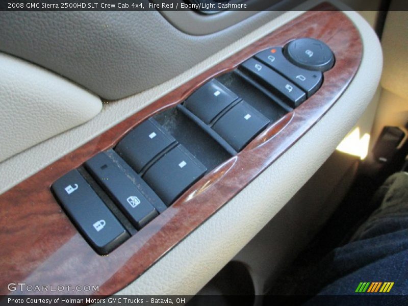 Fire Red / Ebony/Light Cashmere 2008 GMC Sierra 2500HD SLT Crew Cab 4x4