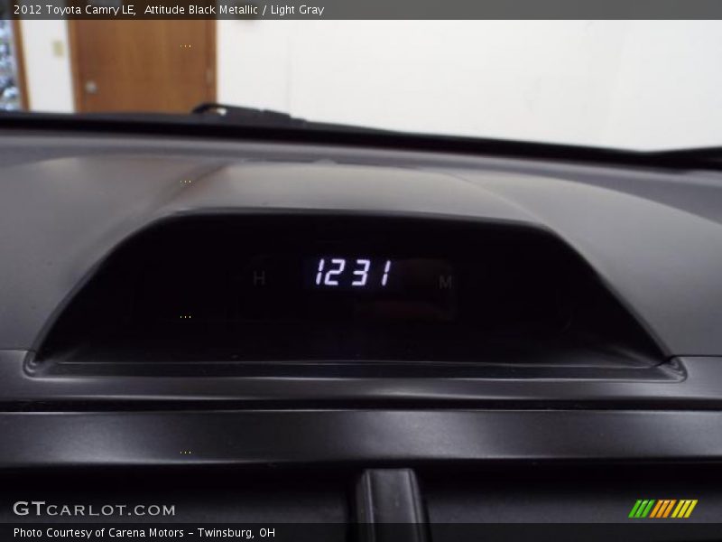 Attitude Black Metallic / Light Gray 2012 Toyota Camry LE