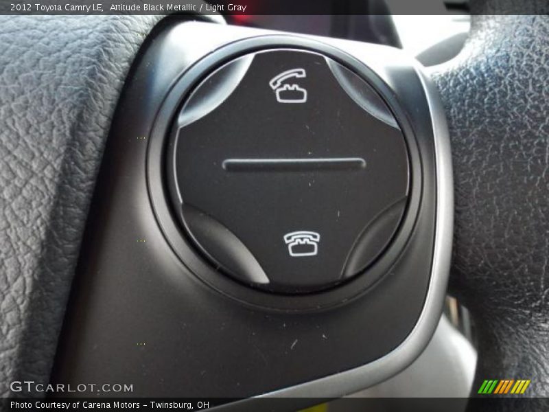 Attitude Black Metallic / Light Gray 2012 Toyota Camry LE