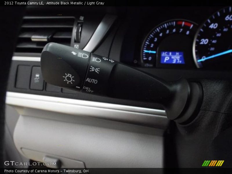 Attitude Black Metallic / Light Gray 2012 Toyota Camry LE