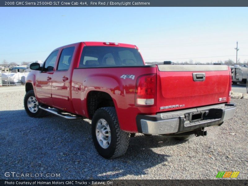 Fire Red / Ebony/Light Cashmere 2008 GMC Sierra 2500HD SLT Crew Cab 4x4