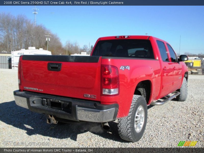 Fire Red / Ebony/Light Cashmere 2008 GMC Sierra 2500HD SLT Crew Cab 4x4