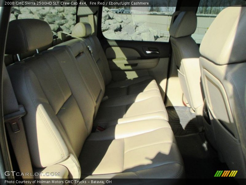 Fire Red / Ebony/Light Cashmere 2008 GMC Sierra 2500HD SLT Crew Cab 4x4