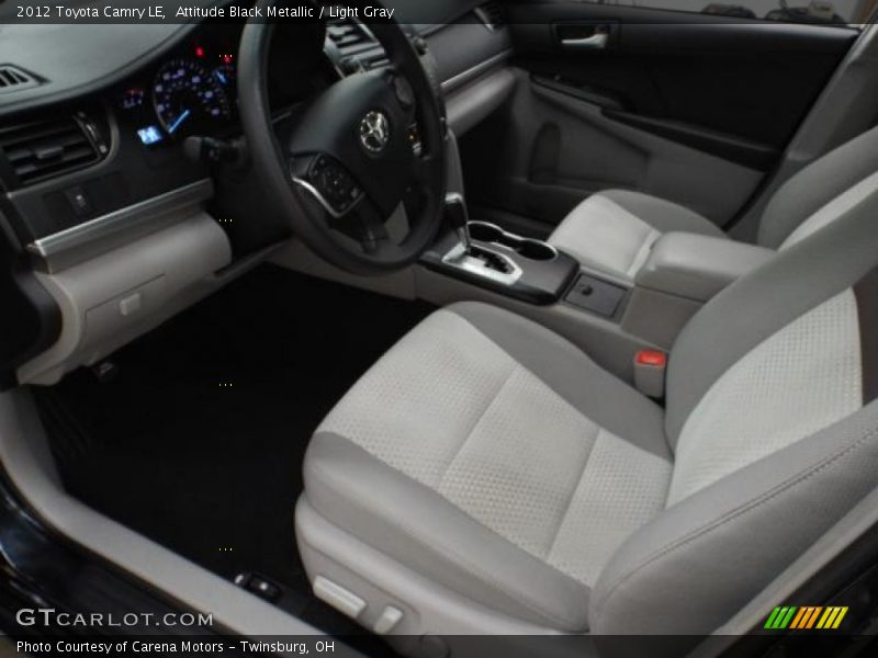 Attitude Black Metallic / Light Gray 2012 Toyota Camry LE