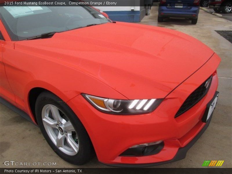 Competition Orange / Ebony 2015 Ford Mustang EcoBoost Coupe