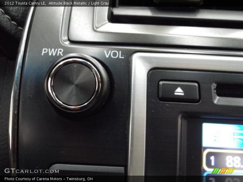Attitude Black Metallic / Light Gray 2012 Toyota Camry LE